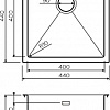 Кухонная мойка Omoikiri Taki 44-U/IF-IN