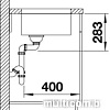 Кухонная мойка Blanco Supra 340-U (с клапаном-автоматом) [518200]