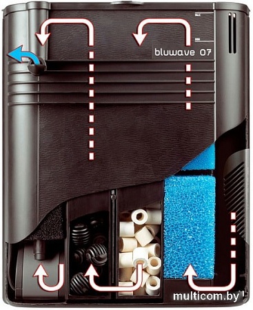 Аквариум Ferplast Dubai 120 LED 240 л (черный)