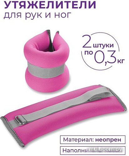 Комплект утяжелителей Indigo SM-258 (розовый)