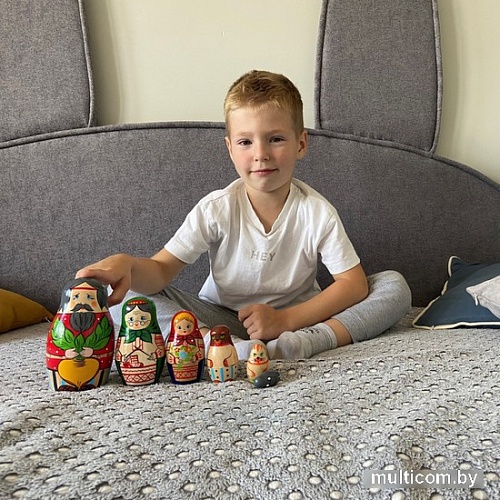 Развивающая игра Брестская Матрешка Русская народная сказка Репка (набор 7 шт)