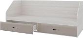 Кровать-тахта Горизонт Ненси 800 2ящ (ясень шимо светый/капучино глянец)