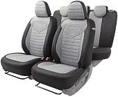 Комплект чехлов для сидений Autoprofi Linen LIN-1505 (черный/светло-серый)
