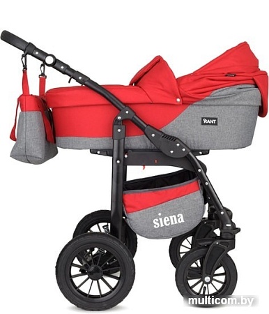 Универсальная коляска Rant Siena (2 в 1, 05 серый/красный)