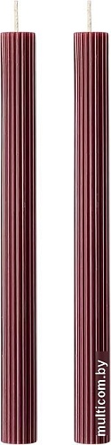 Набор свечей Tkano Edge TK24-CND0006 (2 шт, бордовый)