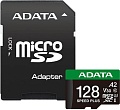 Карта памяти ADATA SPEED PLUS microSDXC 128GB UD128GUI3V30A2SP-RA1 (с адаптером)