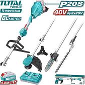 Комбимотор Total TSTLI2040386 (с 2-мя АКБ)