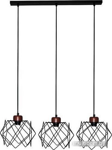 Подвесная люстра Элетех Сигма 231 НСБ 01-3х60-161 Е271005404794 (черный муар/медь)