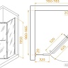 Душевой уголок RGW PA-091B 35089180-14 80x100 (черный/прозрачное стекло)