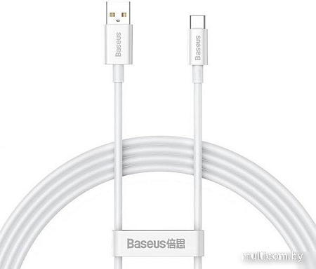 Кабель Baseus Superior Series Fast Charging USB Type-A - USB Type-C (1 м, белый)