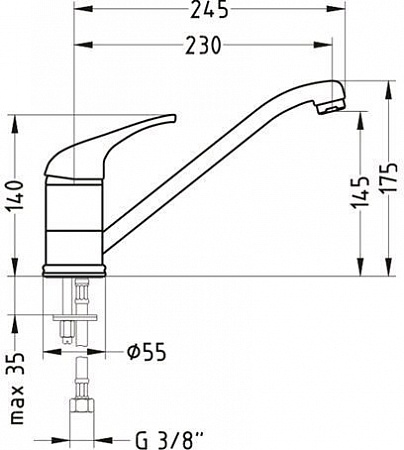 Смеситель Alveus Riviera X 1039562