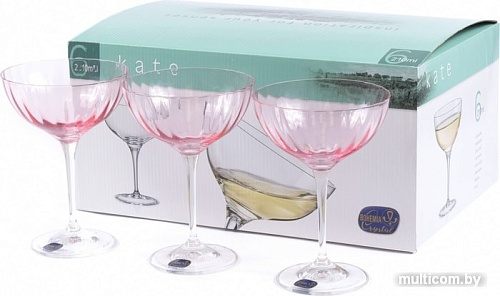Набор бокалов для мартини Bohemia Crystal Kate 40796/D4481/22/210