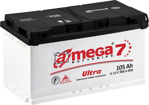 Автомобильный аккумулятор A-mega Ultra 105 R (105 А&middot;ч)