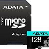 Карта памяти A-Data Premier Pro AUSDX128GUI3V30SA2-RA1 microSDXC 128GB (с адаптером)