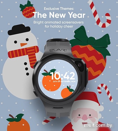 Детские умные часы Elari KidPhone MB (черный)