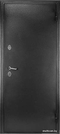 Металлическая дверь Guard Термо MG75 97х205 правая (черное серебро/серый)