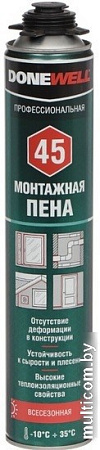 Монтажная пена Donewell 45 DPP10U45 Профессиональная всесезонная (1 л)