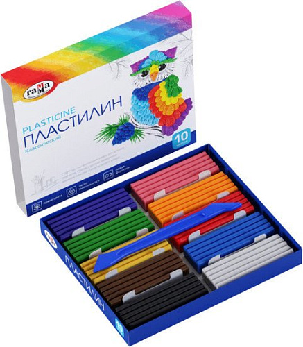 Пластилин Гамма Классический 281032 (10 цв)