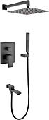 Душевая система Grocenberg GB5089BL-1 (черный матовый)