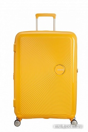 Чемодан-спиннер American Tourister SoundBox Golden Yellow 77 см