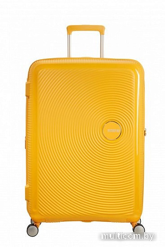 Чемодан-спиннер American Tourister SoundBox Golden Yellow 77 см