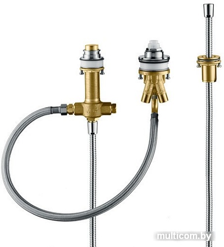 Скрытый механизм Hansgrohe для смесителя на 3 отверстия на край ванны