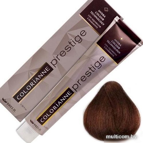Крем-краска для волос Brelil Professional Colorianne Prestige 6/44 темный ярко-медный блонд