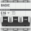 Выключатель автоматический EKF ВА 47-29 3P 16А (С) 4.5кА mcb4729-3-16C