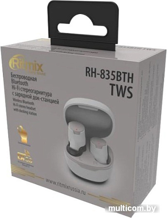 Наушники Ritmix RH-835BTH TWS (белый)