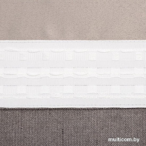 Штора Этель Классика 7062904 130x300. темно-бежевый, 1 шт)