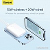 Внешний аккумулятор Baseus Magnetic Mini Wireless Fast Charge Power Bank 10000mAh 20W (черный)