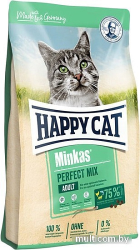Корм для кошек Happy Cat Minkas Pеrfect Mix с птицей, ягненком и рыбой 10 кг
