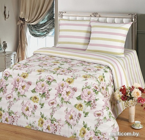 Постельное белье Миланика Вивьен 1.5сп (поплин)