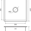 Кухонная мойка GranFest Metal нержавеющая сталь AISI 304 GF-4444 (с сифоном)