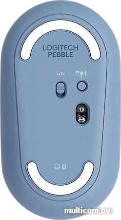 Мышь Logitech M350 Pebble (голубой)