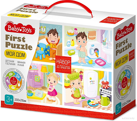 Baby Toys First Puzzle 4 в 1. Мой дом 04364
