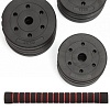 Набор гантелей с грифом для штанги VictoryFit VF-DC200 2x10 кг