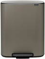 Brabantia Bo Pedal Bin 2 x 30 л (платиновый)