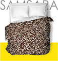 Постельное белье Samsara Завитки шоколад 175По-6 175x215 (2-спальный)