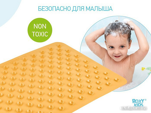 Коврик для купания Roxy Kids BM-M164Y (желтый жираф)