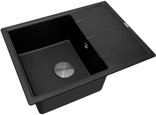 Кухонная мойка ZorG Rock 65 Premium black metallic