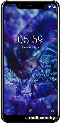 Смартфон Nokia 5.1 Plus (глянцевый черный)