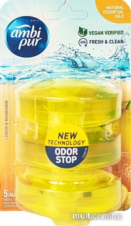 Средство для унитаза Ambi Pur Лимон и мандарин 5в1 3x55 мл