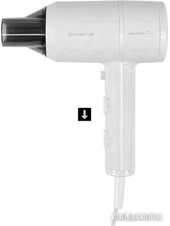 Фен Polaris PHD 2044Ti Quattro Ionic (белый/серый)
