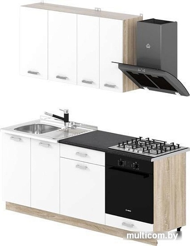 Кухня Славянская столица 43-2 (дуб сонома/белый)