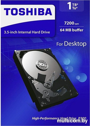 Жесткий диск Toshiba P300 1TB [HDWD110EZSTA]