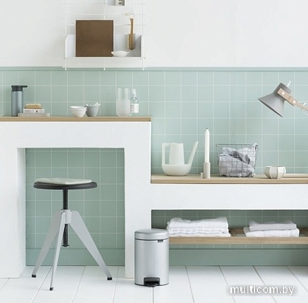 Brabantia Pedal Bin NewIcon 3 л (серый металлик)