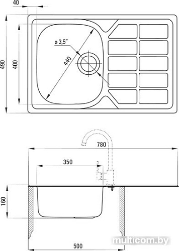 Кухонная мойка Deante Soul ZEO 3113 (оформление)