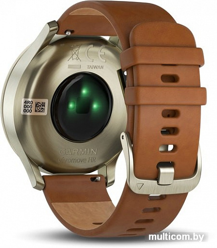 Умные часы Garmin Vivomove HR Premium S/M (золотистый/коричневый)