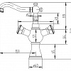 Двухрычажный смеситель ZorG Antic AZR 609 U-2-6 BR